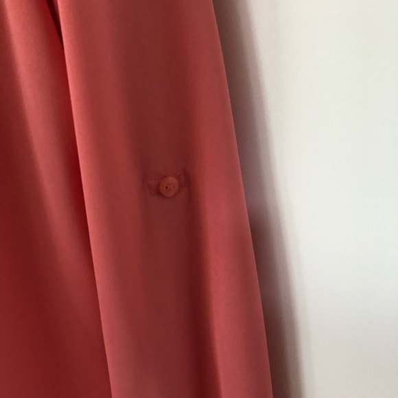 Style & Co Coral Button Down Blouse - Picture 6 of 7